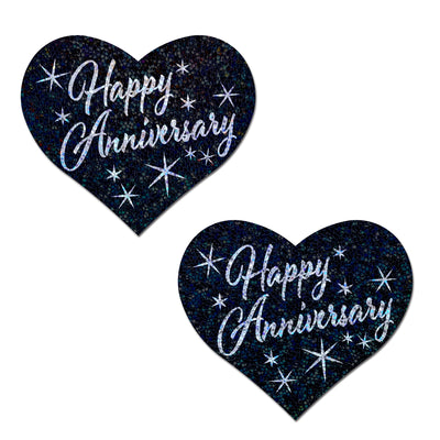 Pastease Happy Anniversary Hearts - Black