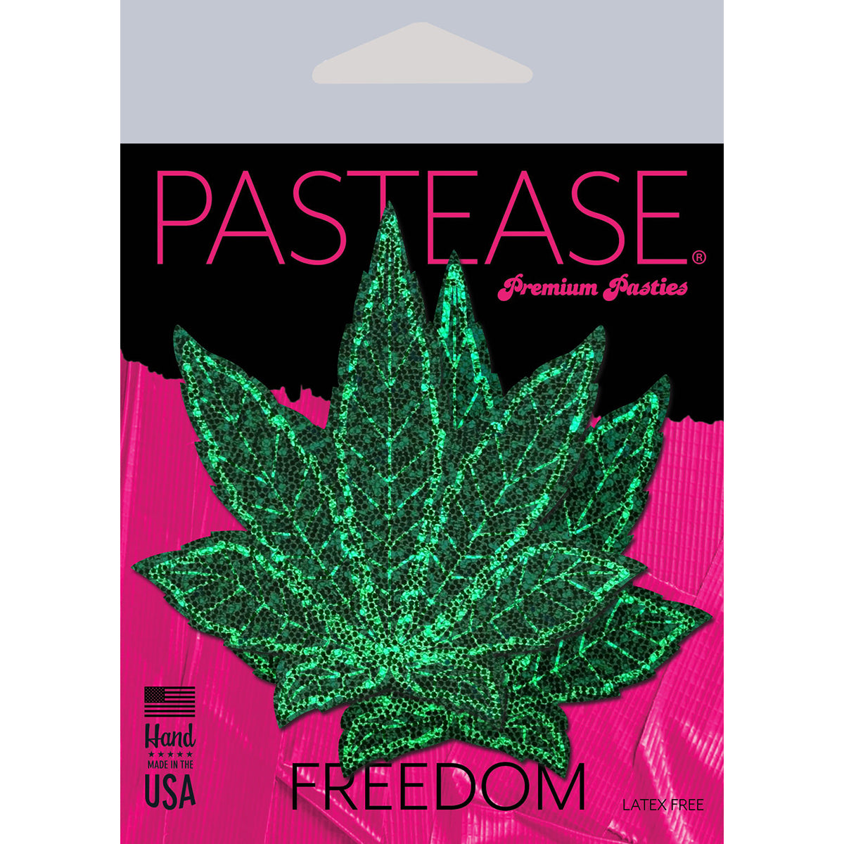 Pastease Pot Leaf Green Glitter