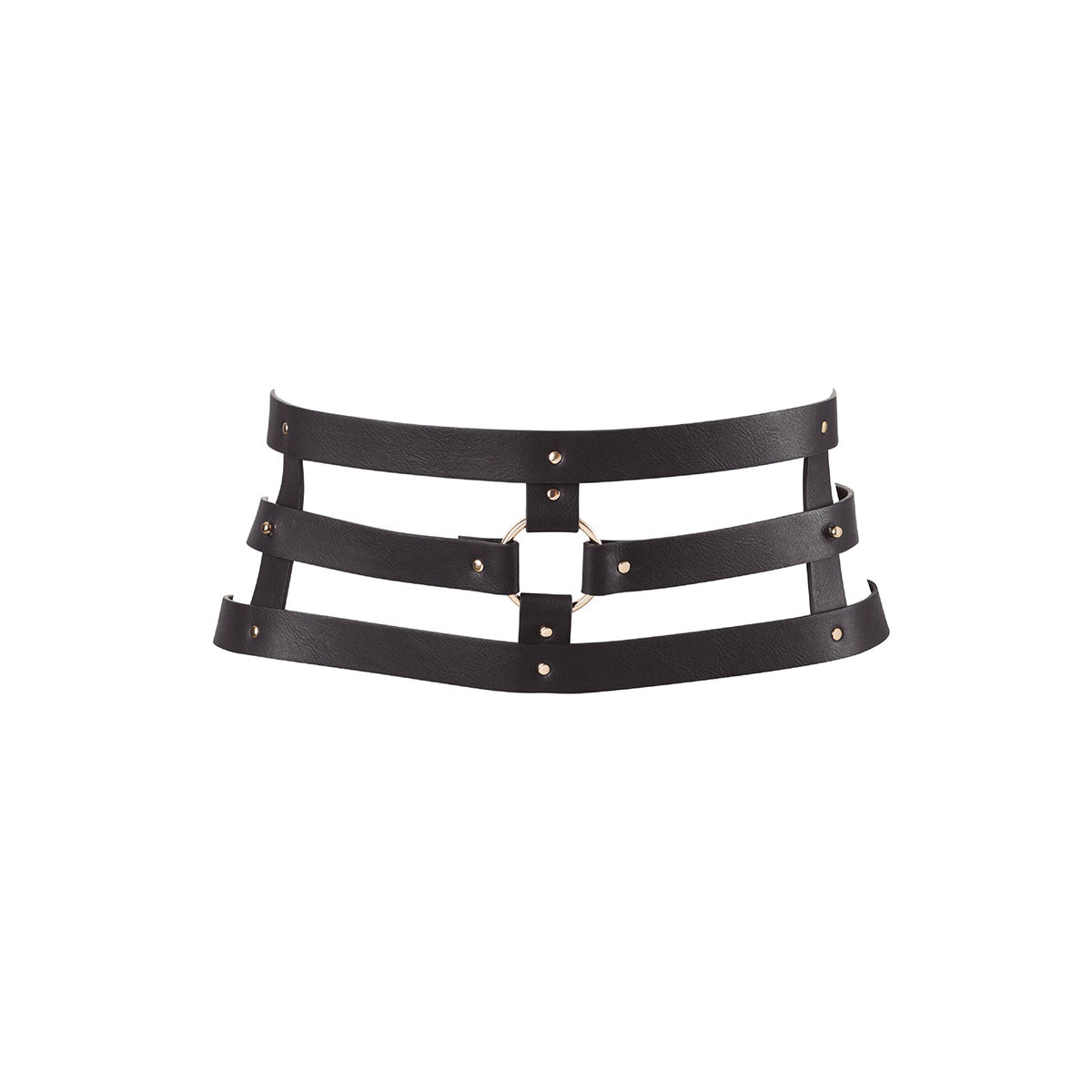 Bijoux Indiscrets Maze Wide Belt Restraints - Black