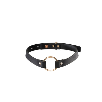 Bijoux Indiscrets Maze Single Ring Choker - Black