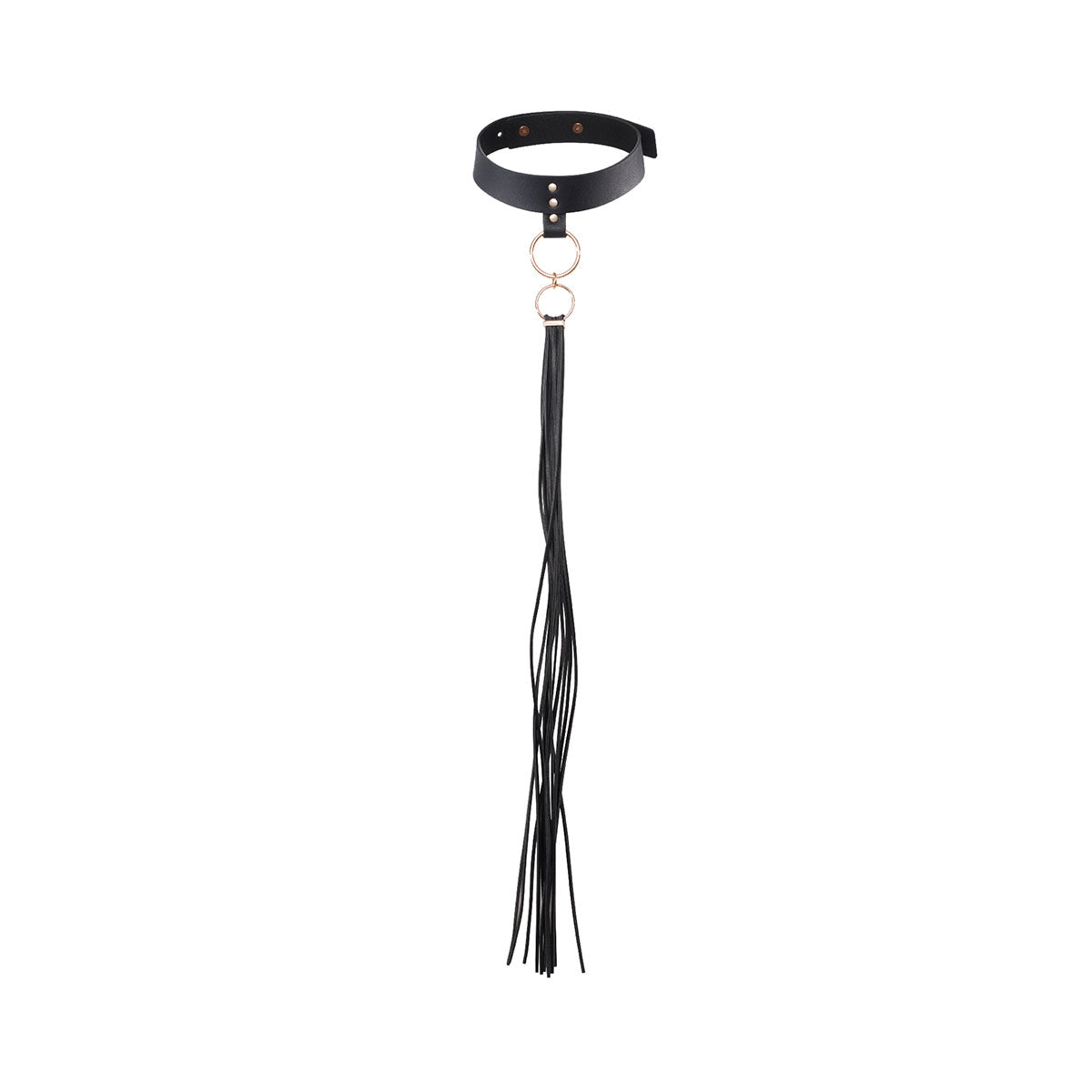 Bijoux Indiscrets Maze Tassel Choker - Black