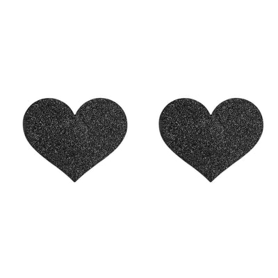 Bijoux Indiscrets Flash Pasties - Black Hearts