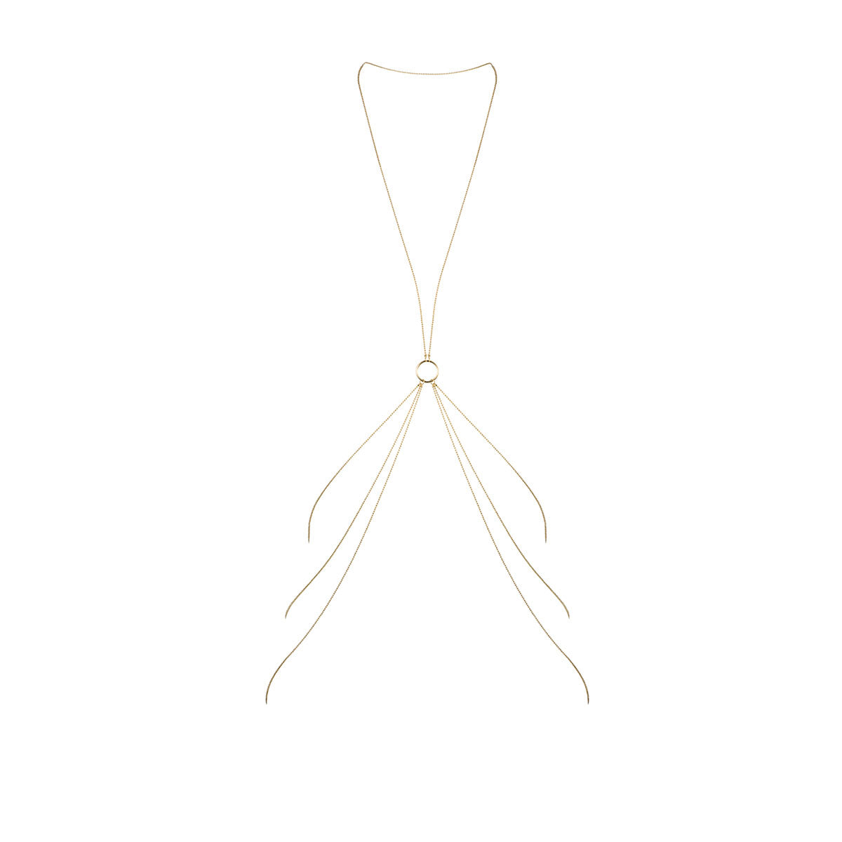 Bijoux Indiscrets Magnifique Collection 8 Body Chain - Gold