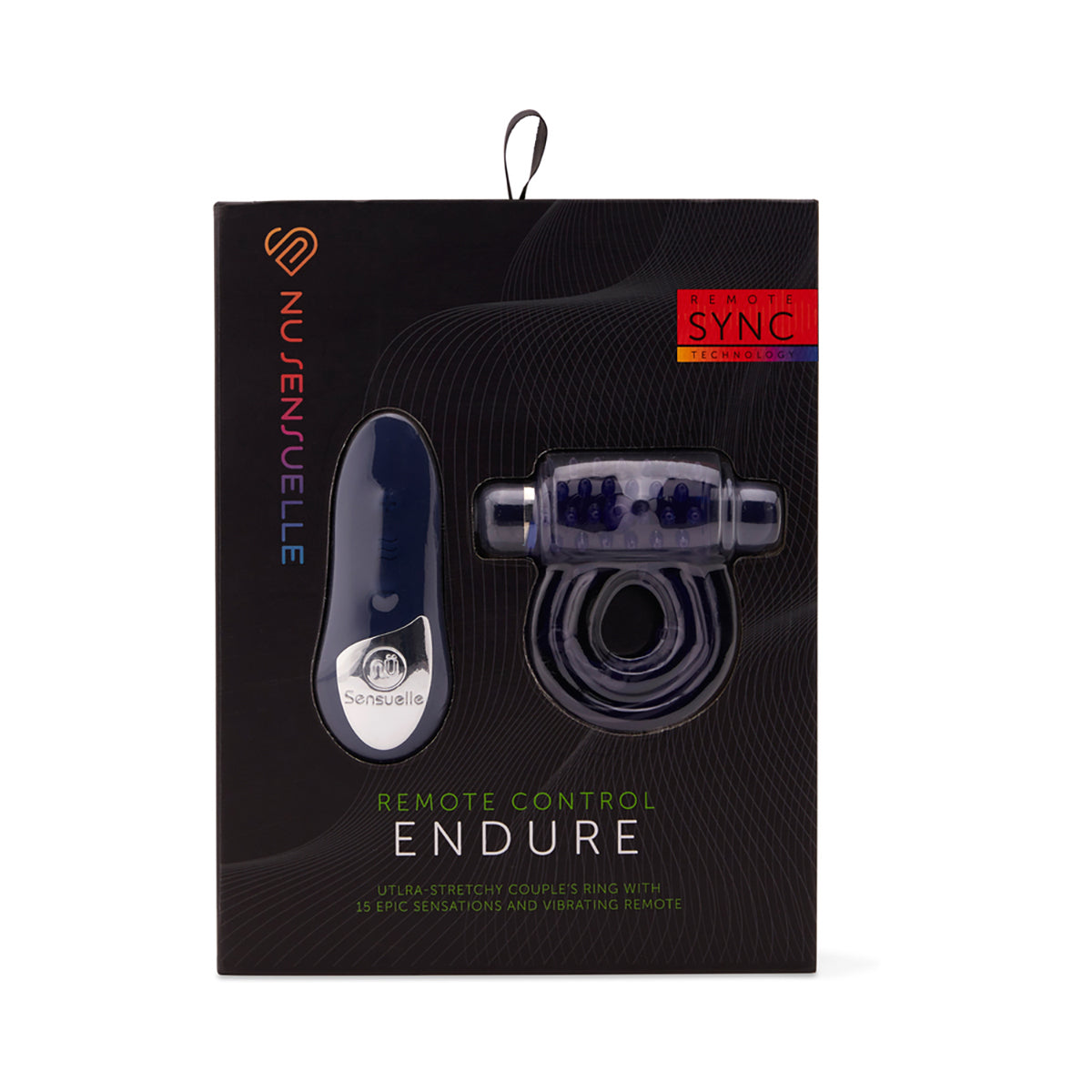 Nu Sensuelle Endure Remote Control Couple's Ring - Blue