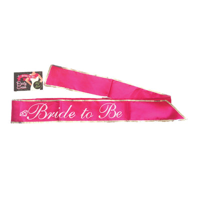 Bride to Be Glow Sash - Pink