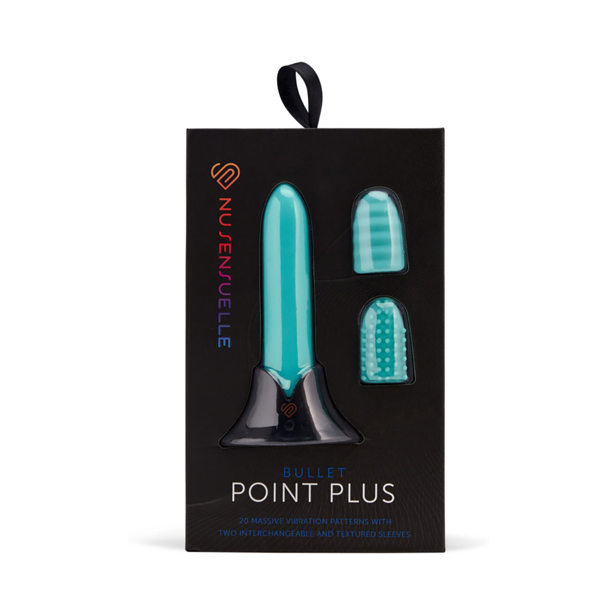 Nu Sensuelle Point Plus 20 Function Bullet with Sleeves - Tiffany Blue