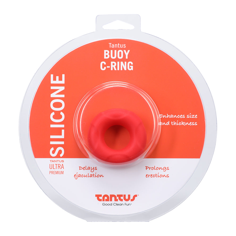 Tantus Buoy C-Ring Medium Red