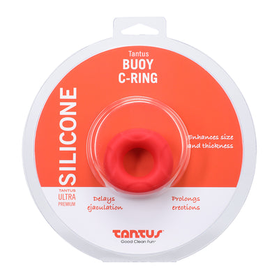 Tantus Buoy C-Ring Medium Red