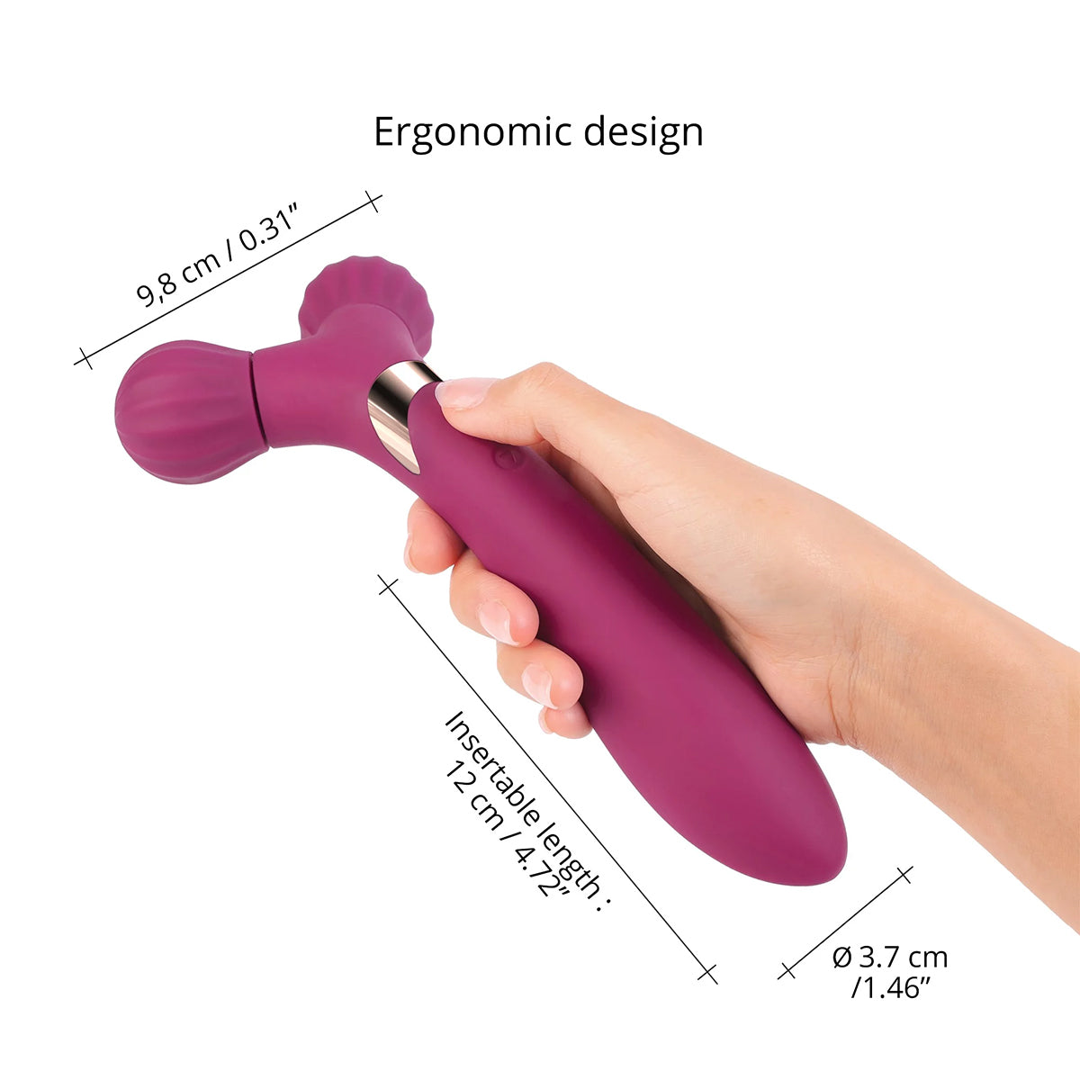 Love to Love Fireball Body Massager - Plum Star