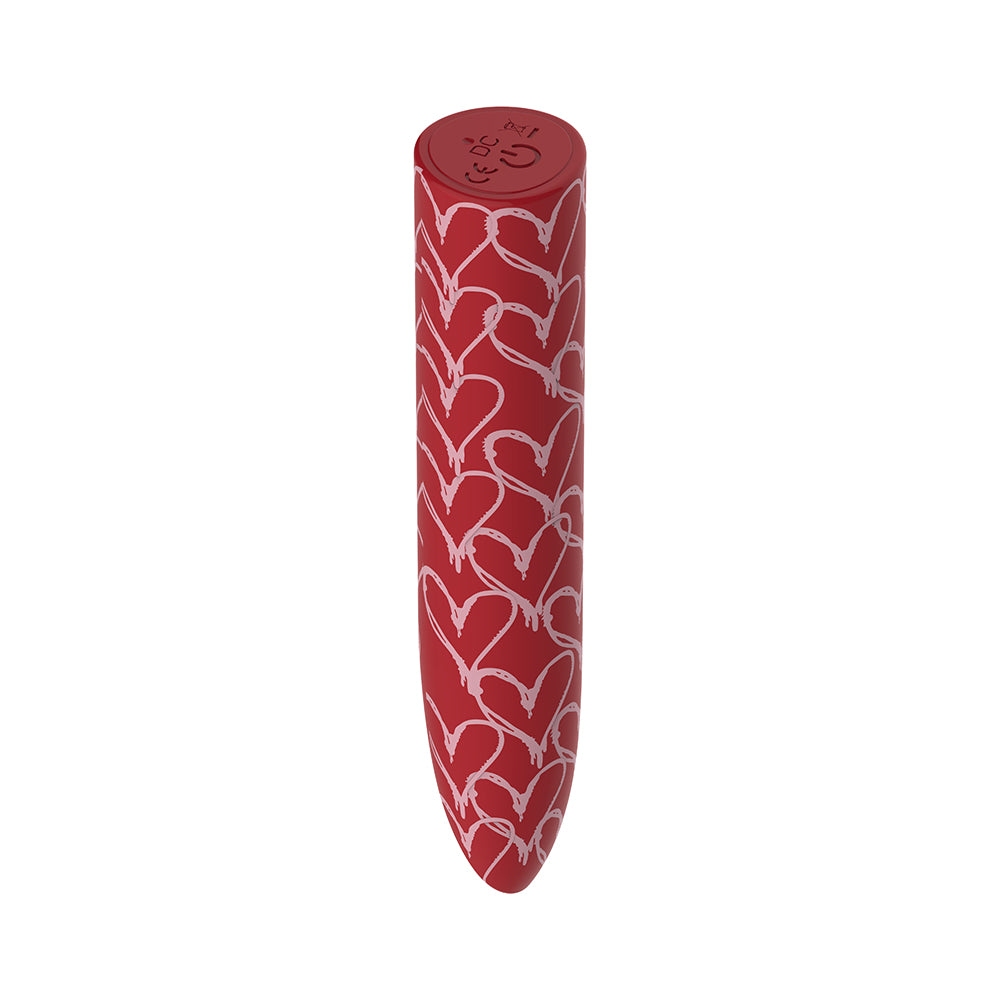 Luv Inc Hb82 Heart Bullet Vibrator Red