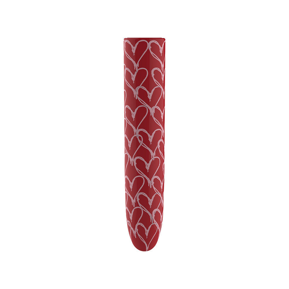 Luv Inc Hb82 Heart Bullet Vibrator Red