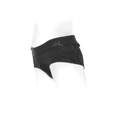 SpareParts Bella CleavBootyShort Blk 4XL