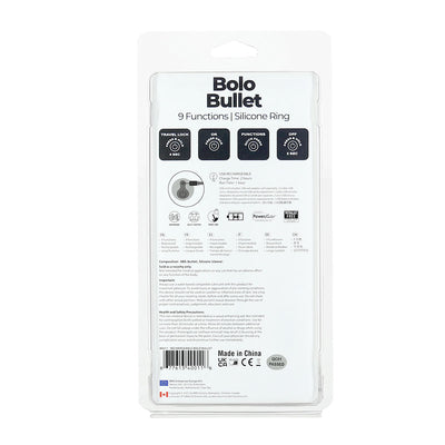 Bolo Bullet Vibrating Adjustable C-Ring