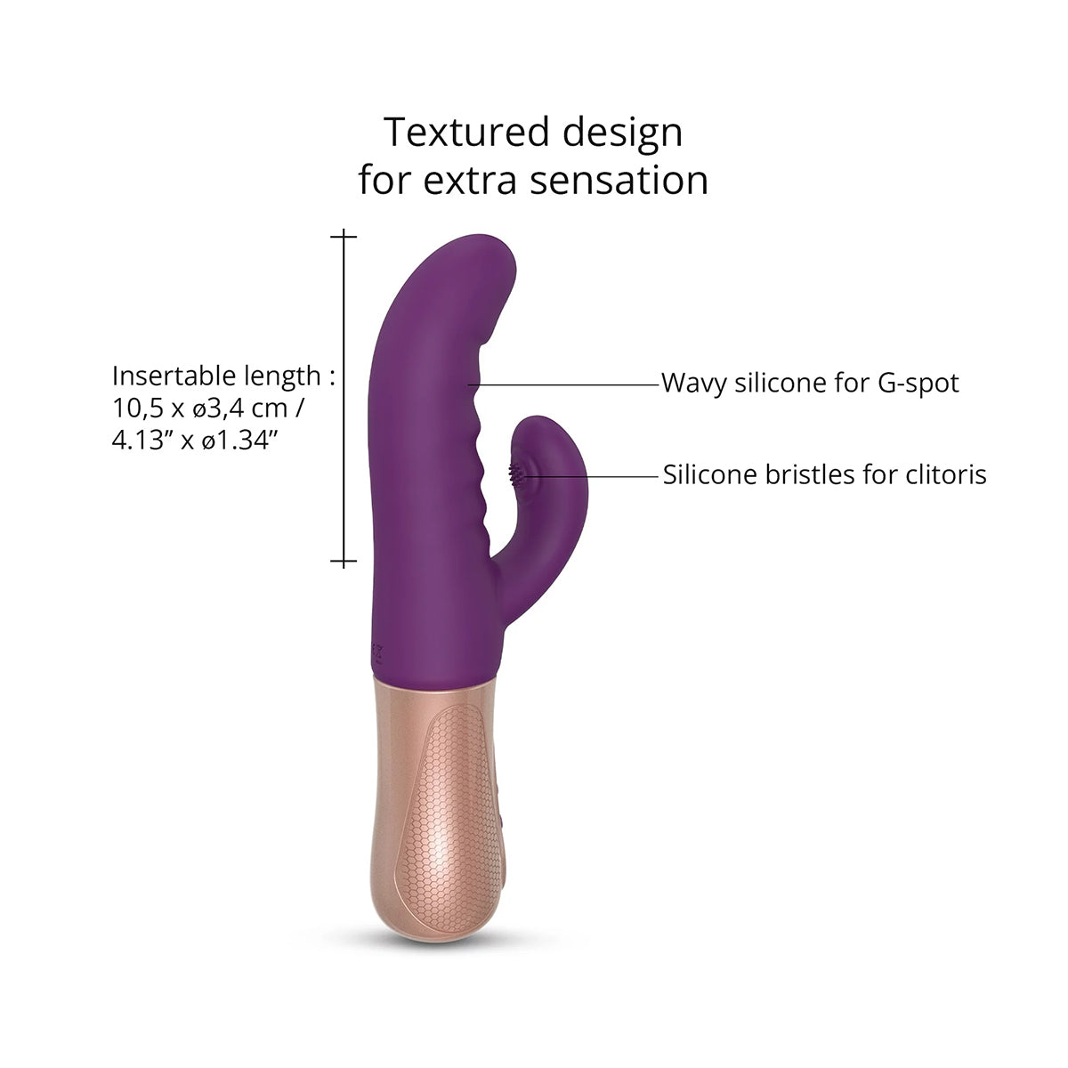 Love to Love Sassy Bunny Vibrator - Purple Rain