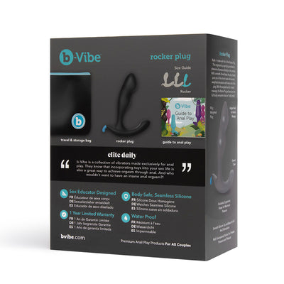 B-Vibe Rocker Plug- Black