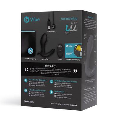 B-VIbe Expand Plug- Black