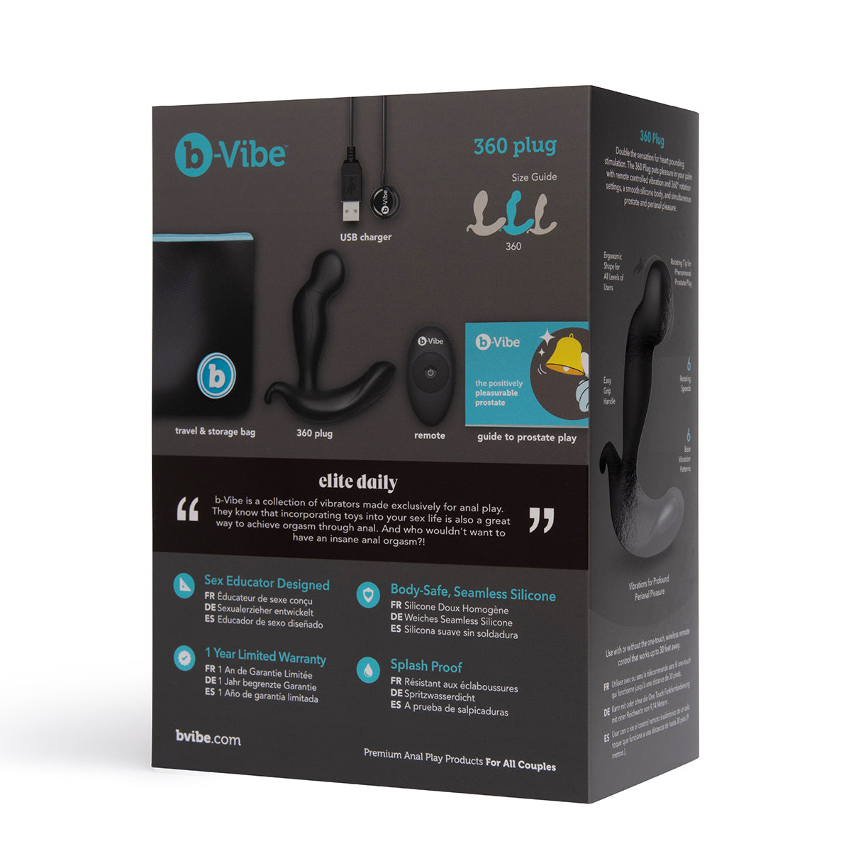 B-Vibe 360 Plug- Black