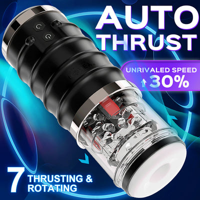 Warrior Auto Thrusting Stroker - Black