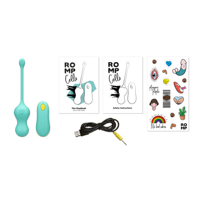 ROMP Cello Vibrating Egg - Aqua