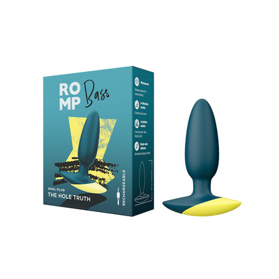 ROMP Bass Vibrating Anal Plug - Green