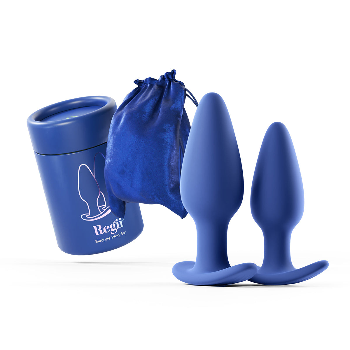 Biird Regii 2-Piece Anal Plug Set Blue