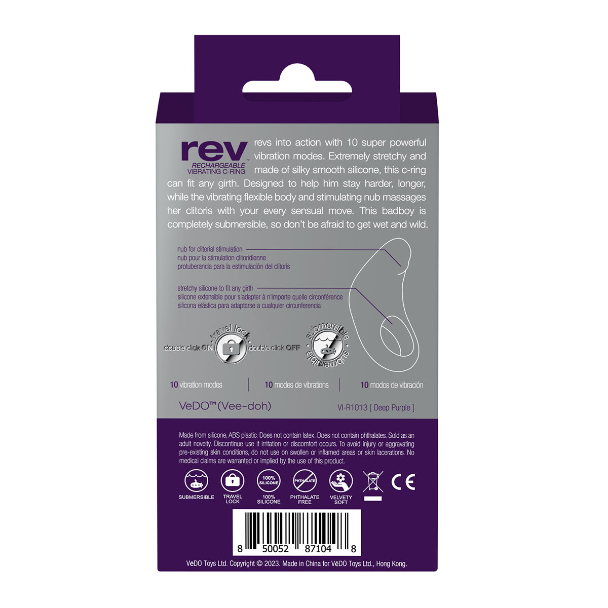 VeDO Rev Vibrating C-Ring - Purple