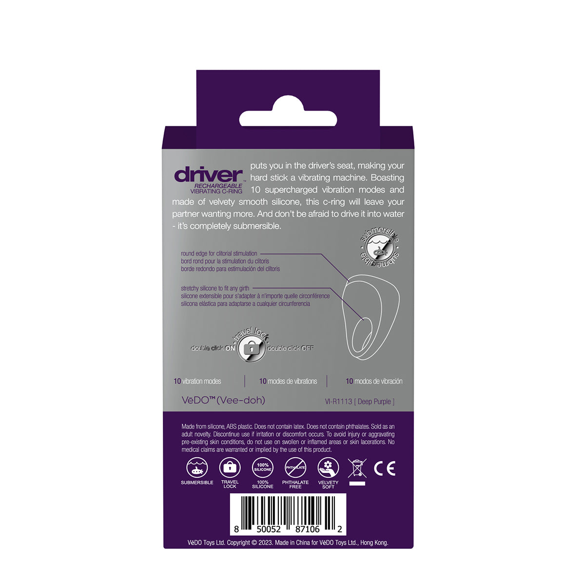 VeDO Driver Vibrating C-Ring - Purple