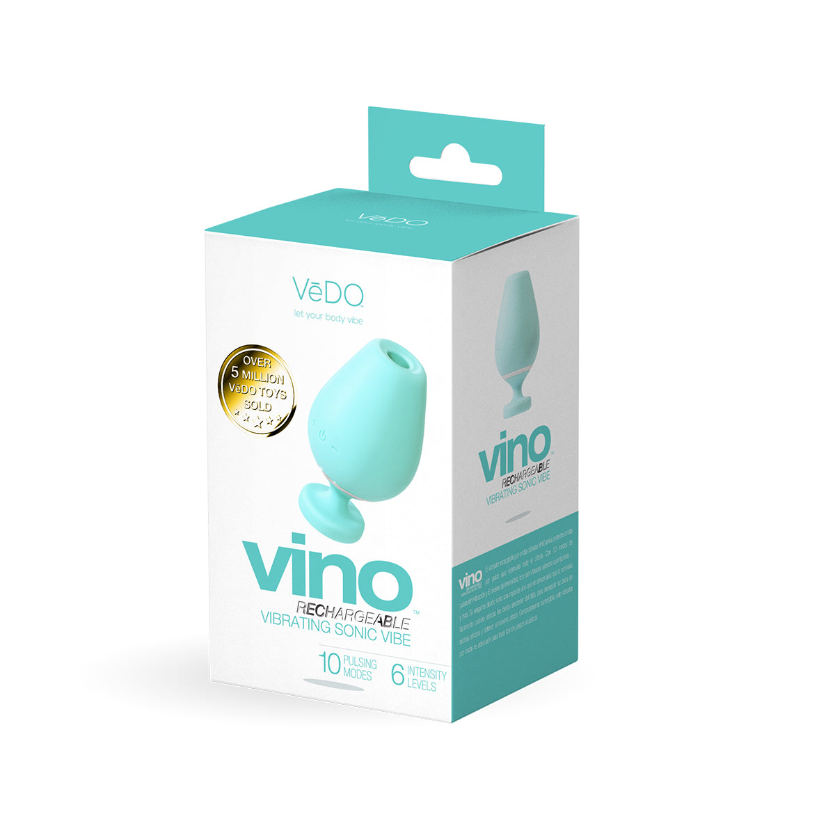 VeDO Vino Vibrating Sonic Vibe - Turquoise