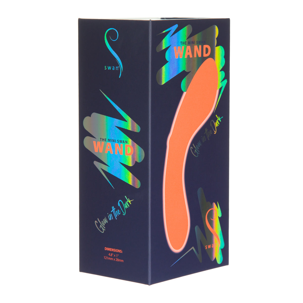 Swan- The Mini Swan Wand Glow-in-the-Dark Orange