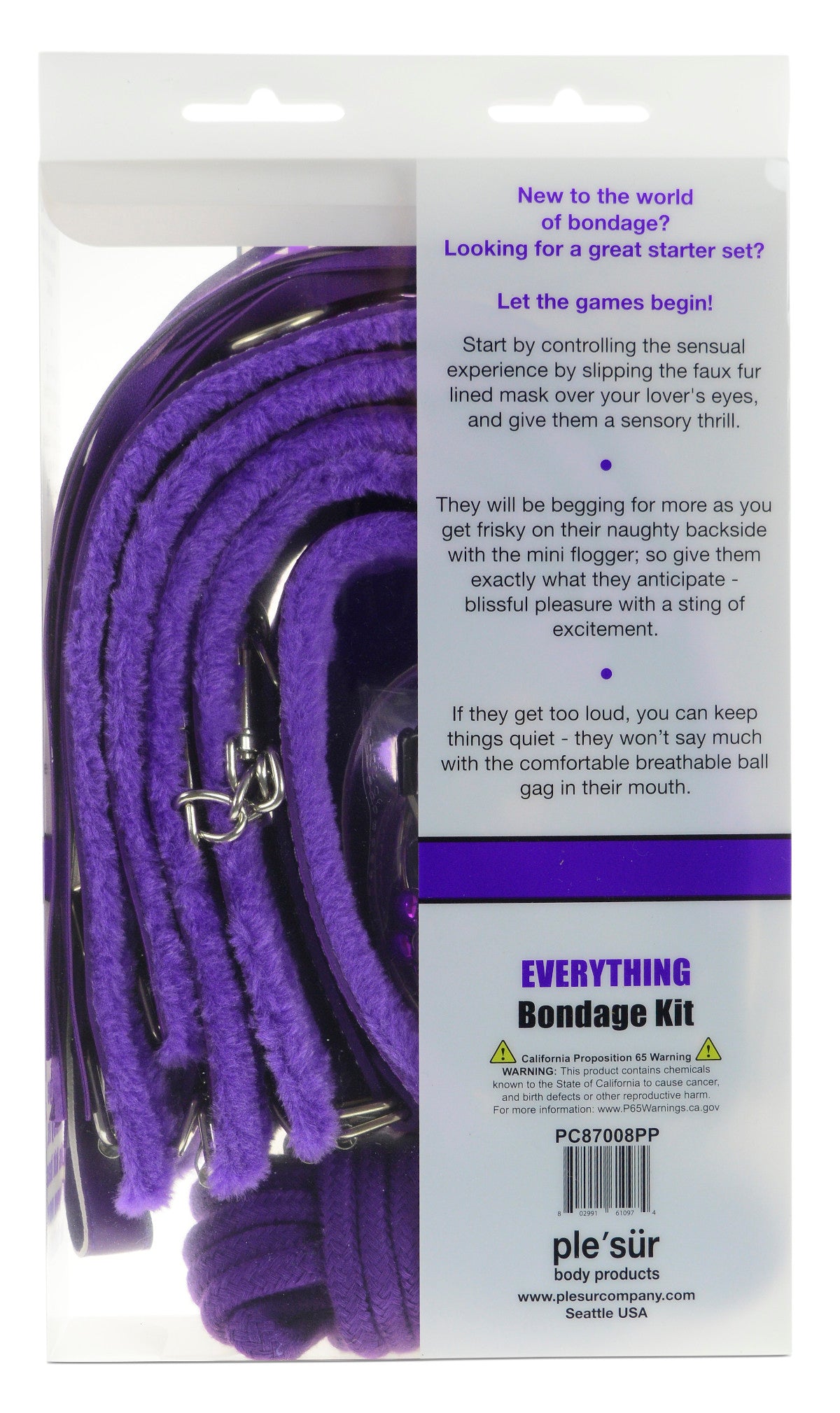 Everything Bondage 12pc Kit - Purple