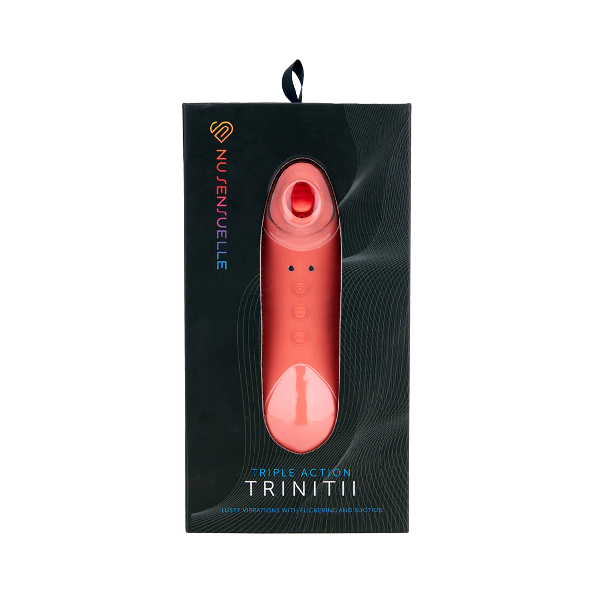 Nu Sensuelle Trinitii 3-In-1 Suction Tongue - Coral