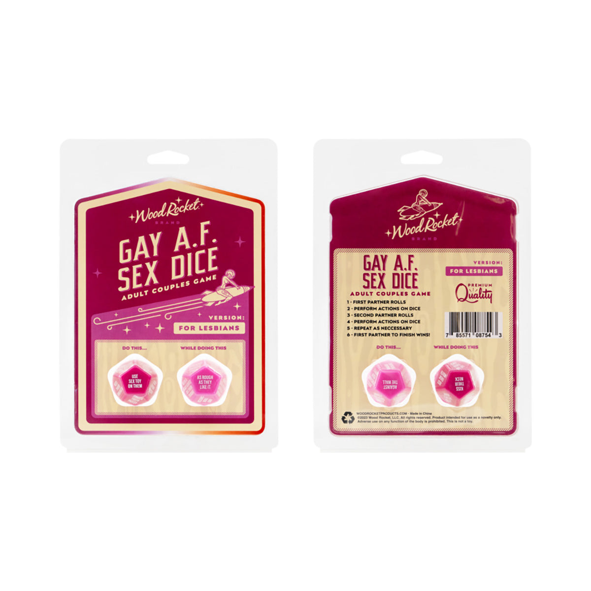 Gay AF Sex Dice: Lesbians