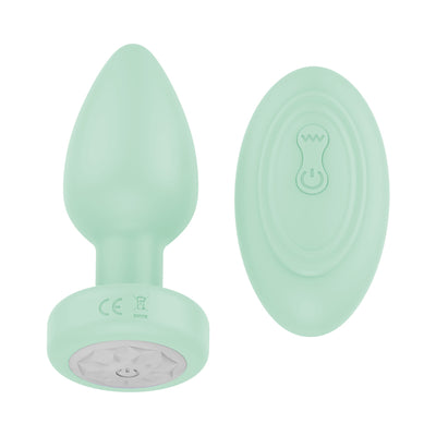 Luv Inc Pr17: Vibrating Plug W/ Remote Green