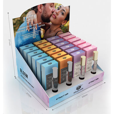 Eye of Love Bloom Pheromone 10Ml Display 4X6 Prepack (Testers Included/Acrylic Display)