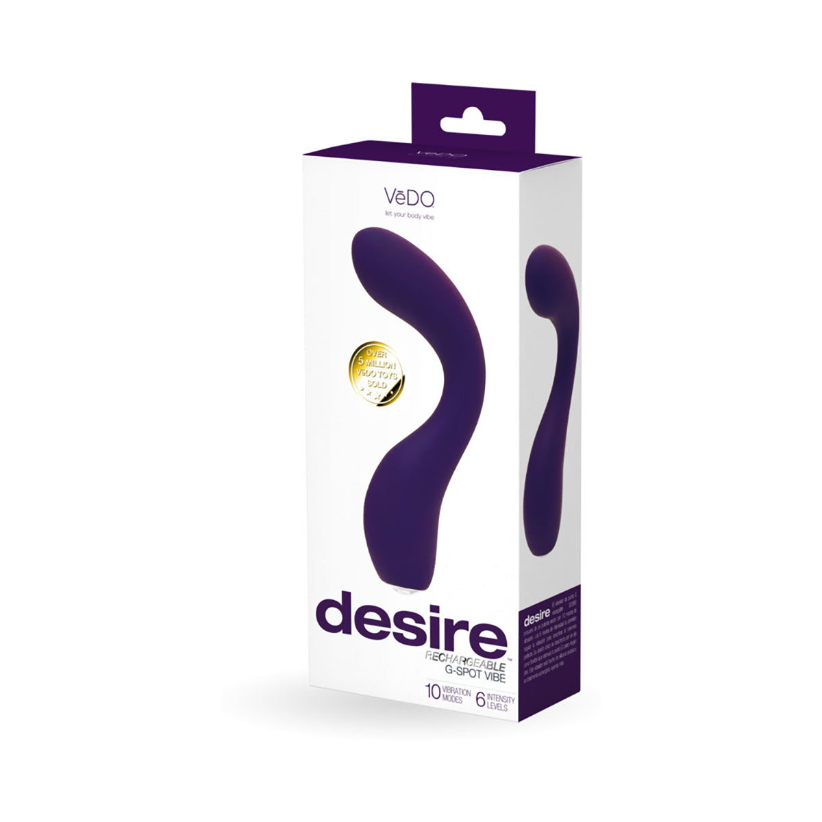 VeDO Desire Rechargeable Gspot Vibe Purple