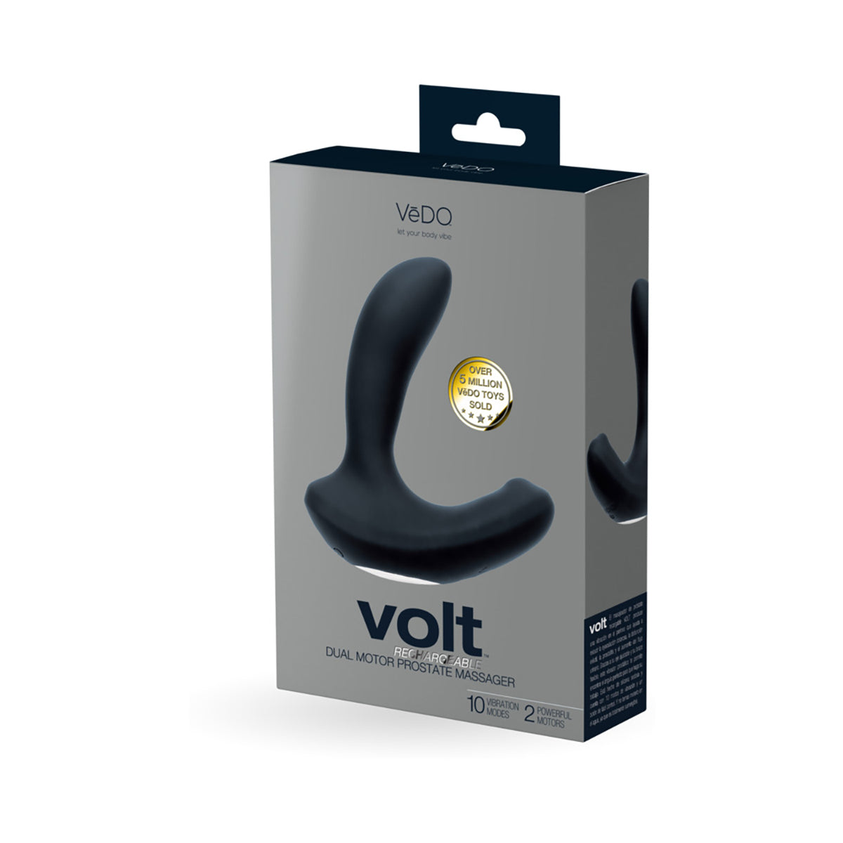 VeDO Volt Rechargeable Prostate Vibe Black