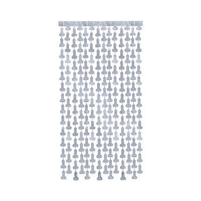 Glitterati Disco Party Penis Foil 6 ft. Curtains 2-Piece Set