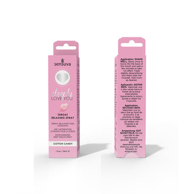 Sensuva Deeply Love You Throat Relaxing Spray Cotton Candy 1 oz.