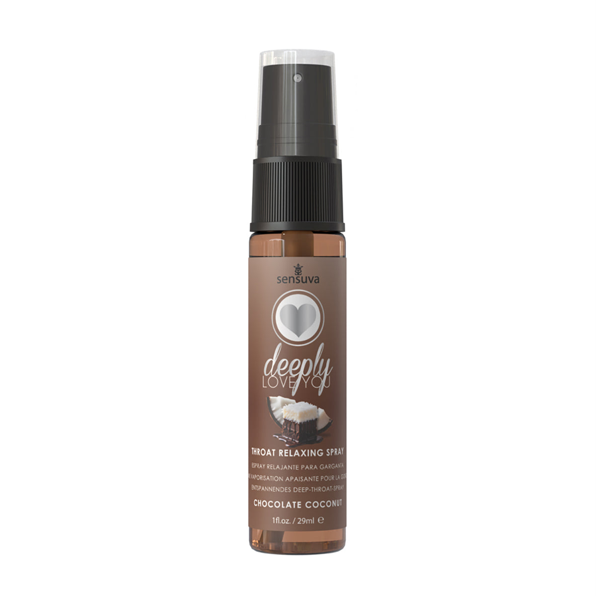 Sensuva Deeply Love You Throat Relaxing Spray Chocolate Coconut 1 oz.