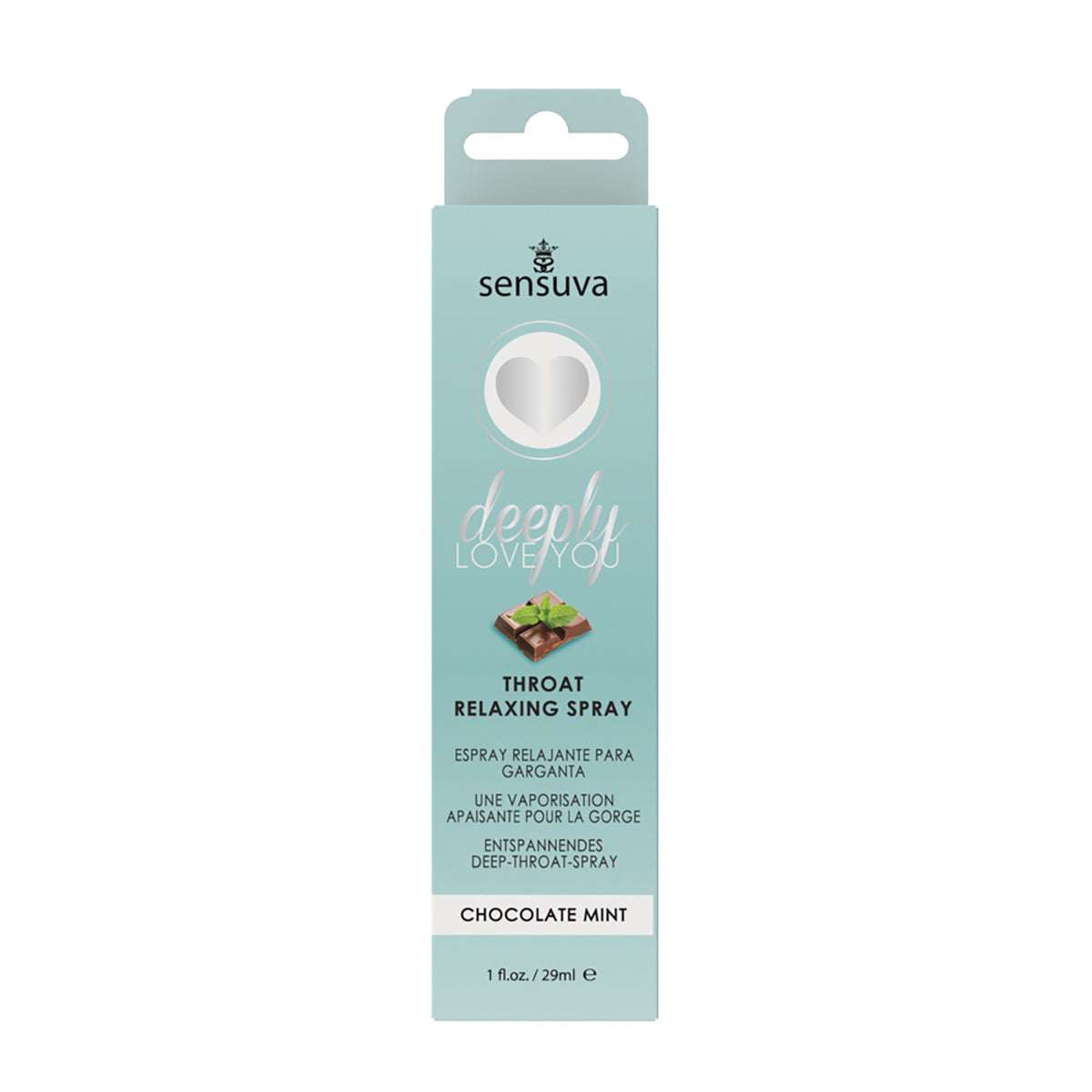 Sensuva Deeply Love You Throat Relaxing Spray Chocolate Mint 1 oz.