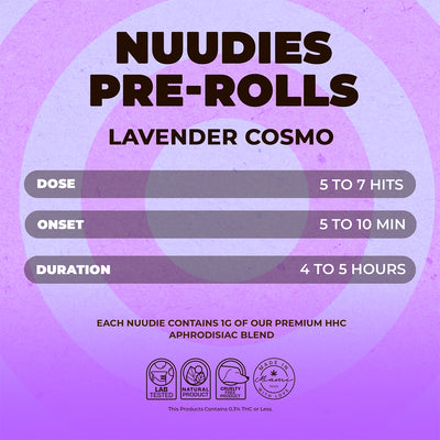 NUUD NUUDIES Single Lavender 12/dp