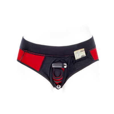 SpareParts Tomboi Cover Brief Nyl Red XS