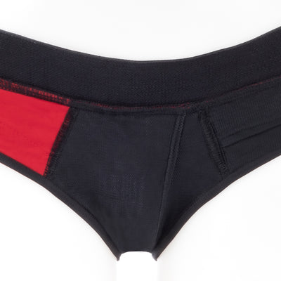 SpareParts Tomboi Cover Brief Nyl Red S