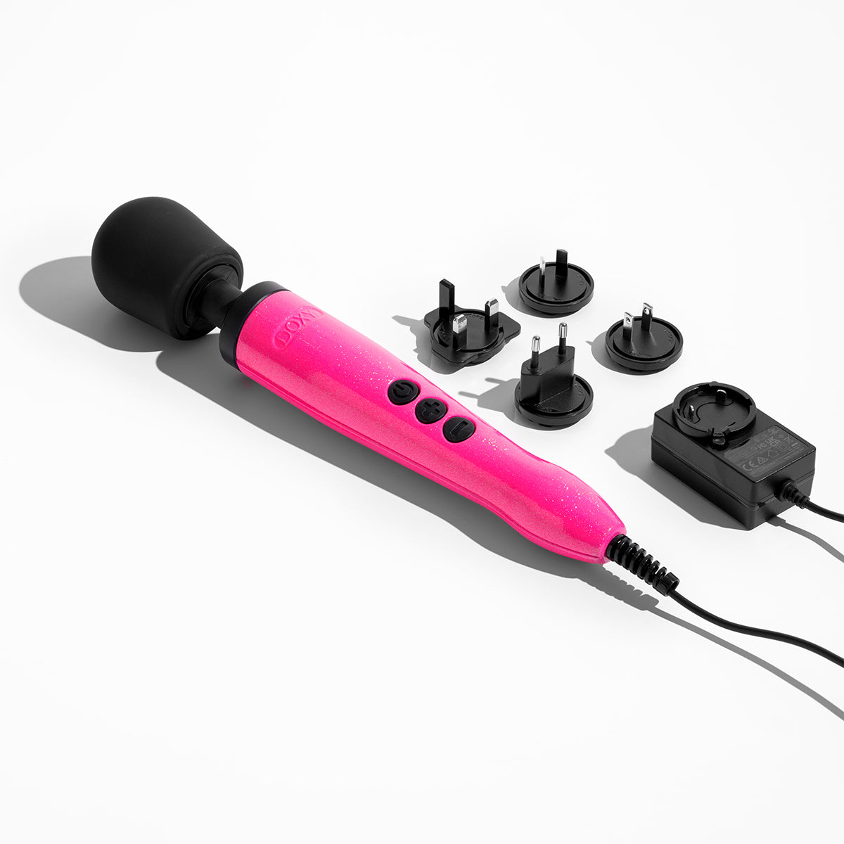 Doxy Die Cast Wand Vibrator Hot Pink