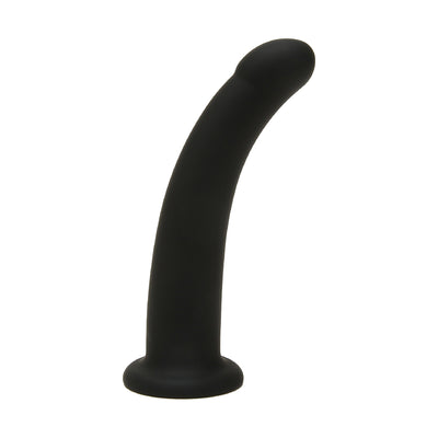 Me You Us 6in Curved Silicone Dildo Blk