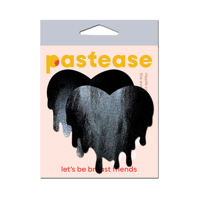 Pastease Faux Latex Black Melty Heart