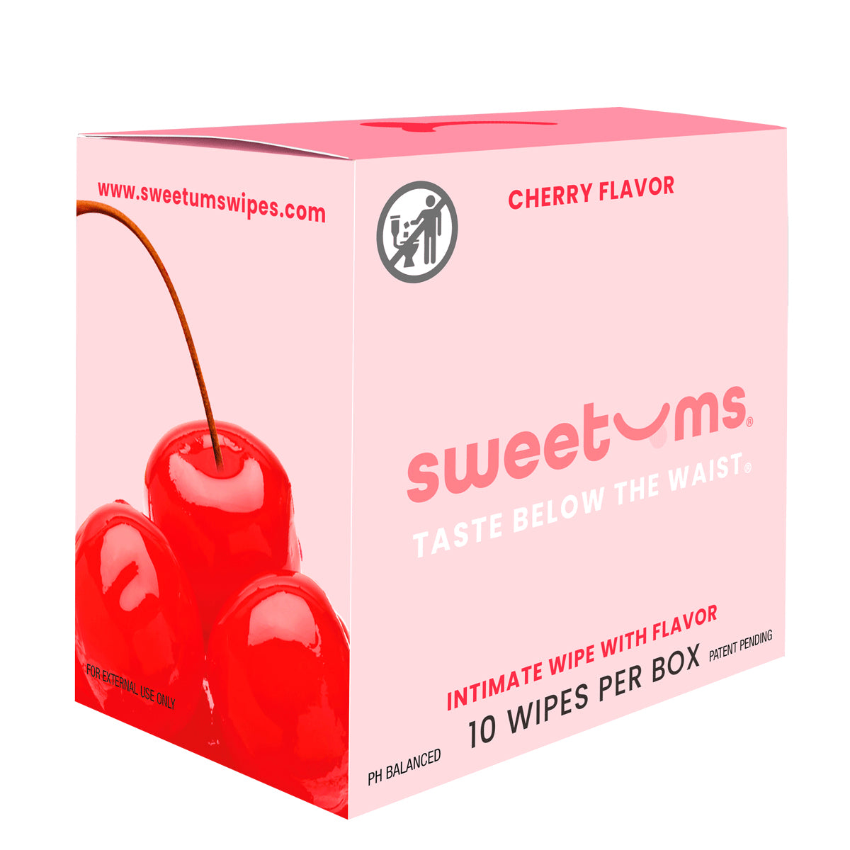 Sweetums Intimate Wipes Cherry Flavor