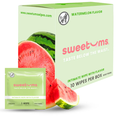 Sweetums Intimate Wipes Watermelon Flavor