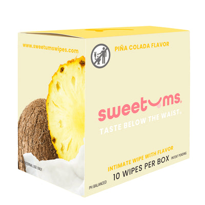 Sweetums Intimate Wipes Pina Colada Flavor