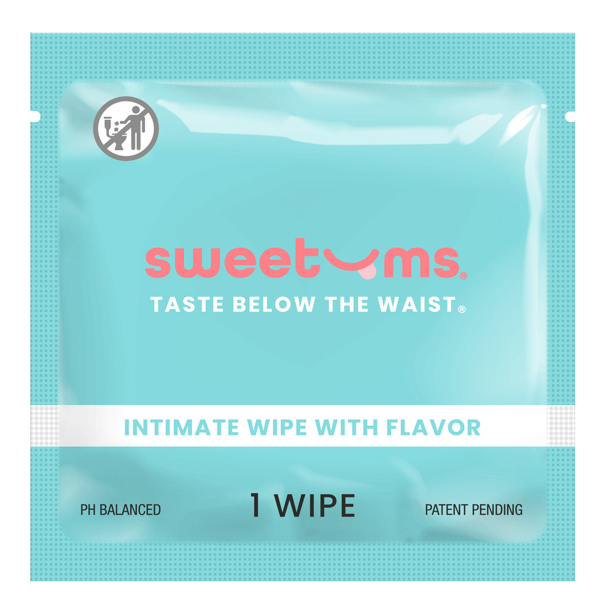 Sweetums Intimate Wipes CinnamonBun Flavor